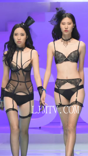 4K内衣秀2016SUIF深圳超模大赛内衣秀开幕式Part1-（黑丝透纱内裤专场）美思都市丽人品牌联合秀乌克兰糢特吊带袜透纱内裤元素