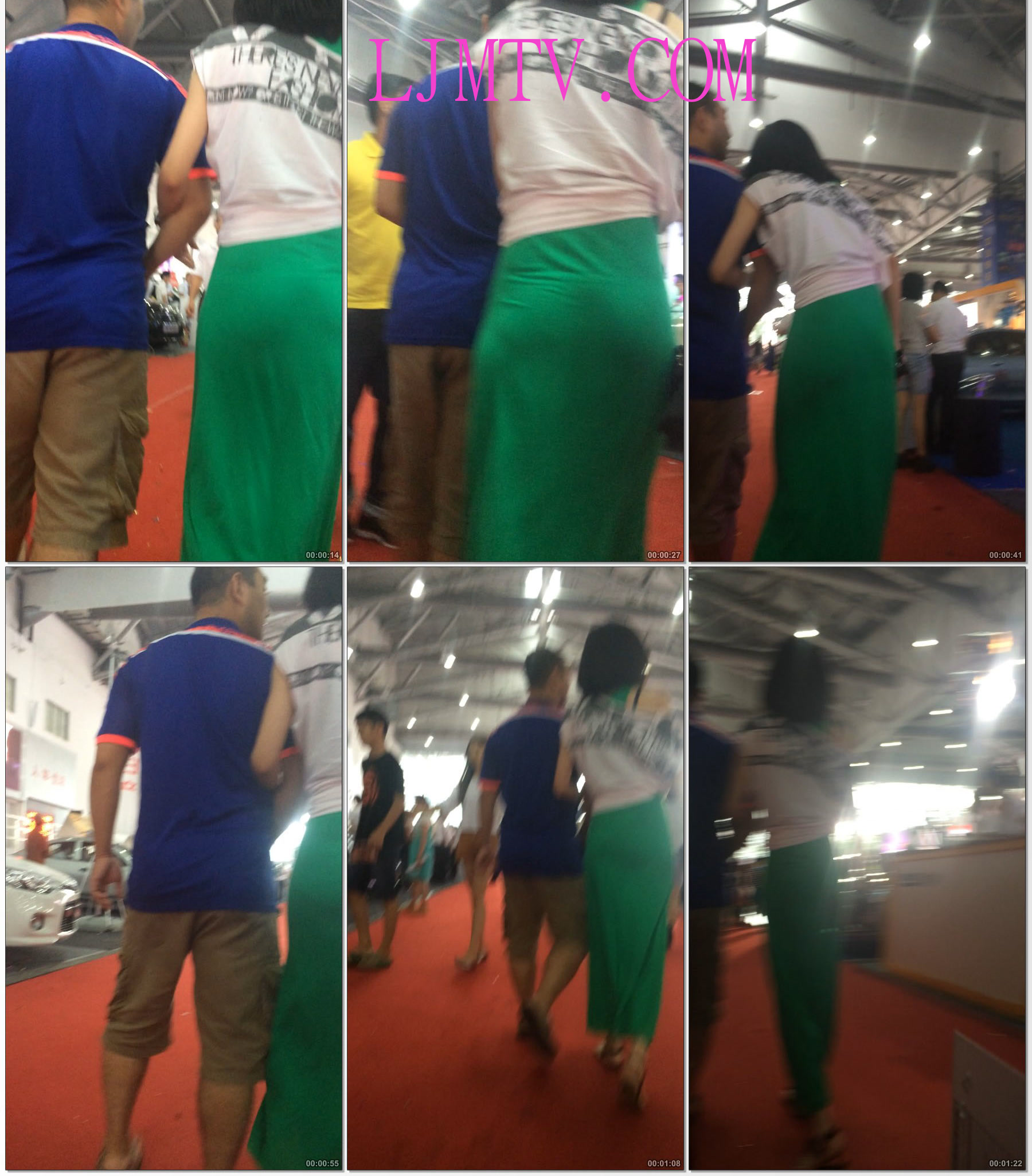 小龙大师精品街拍系列合集-绿色长裙性感少妇-08
