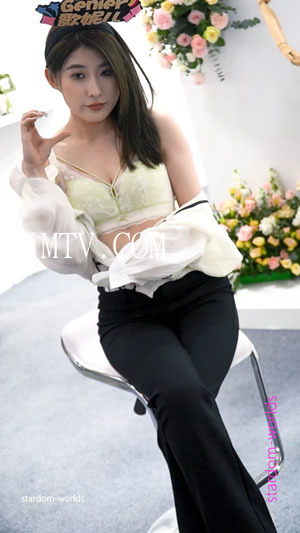 2024深圳内衣展安芝莎（歌妮儿）性感美女模特内衣秀Show下着モデル
