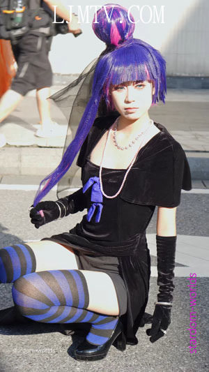 CICF2025广州漫展吊带袜天使史朵巾Cosplayパンストコスプレ