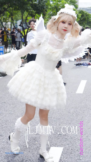2024萤火虫漫展纯白天使洛丽塔美少女cosplayロリータコスプレ