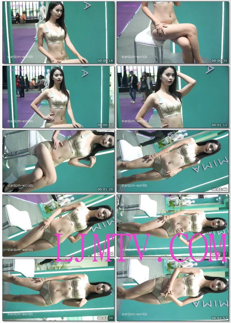 2023广州内衣展柔密码美女模特内衣秀Show下着モデル