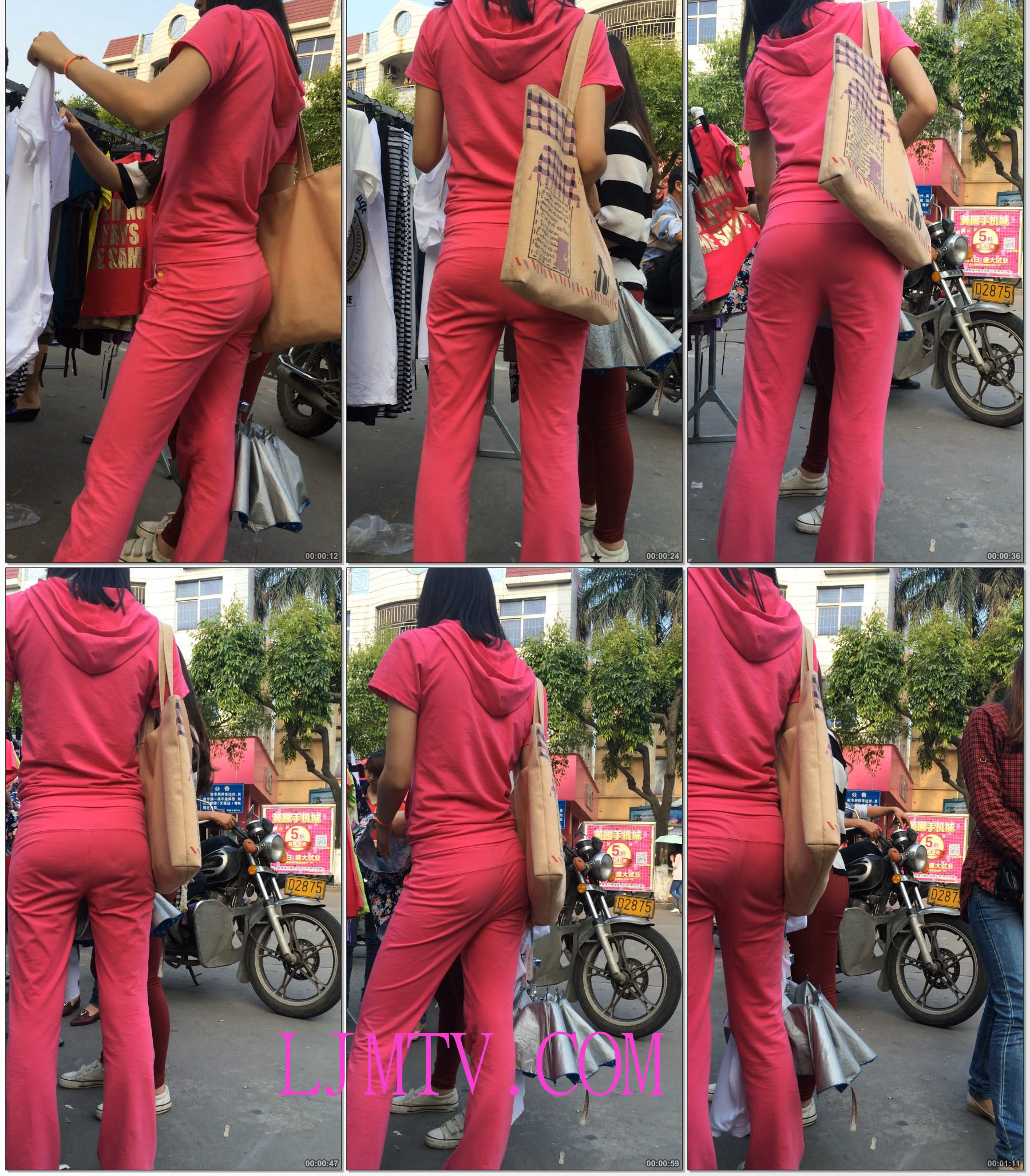 小龙大师精品街拍系列合集-性感红裤长腿少妇
