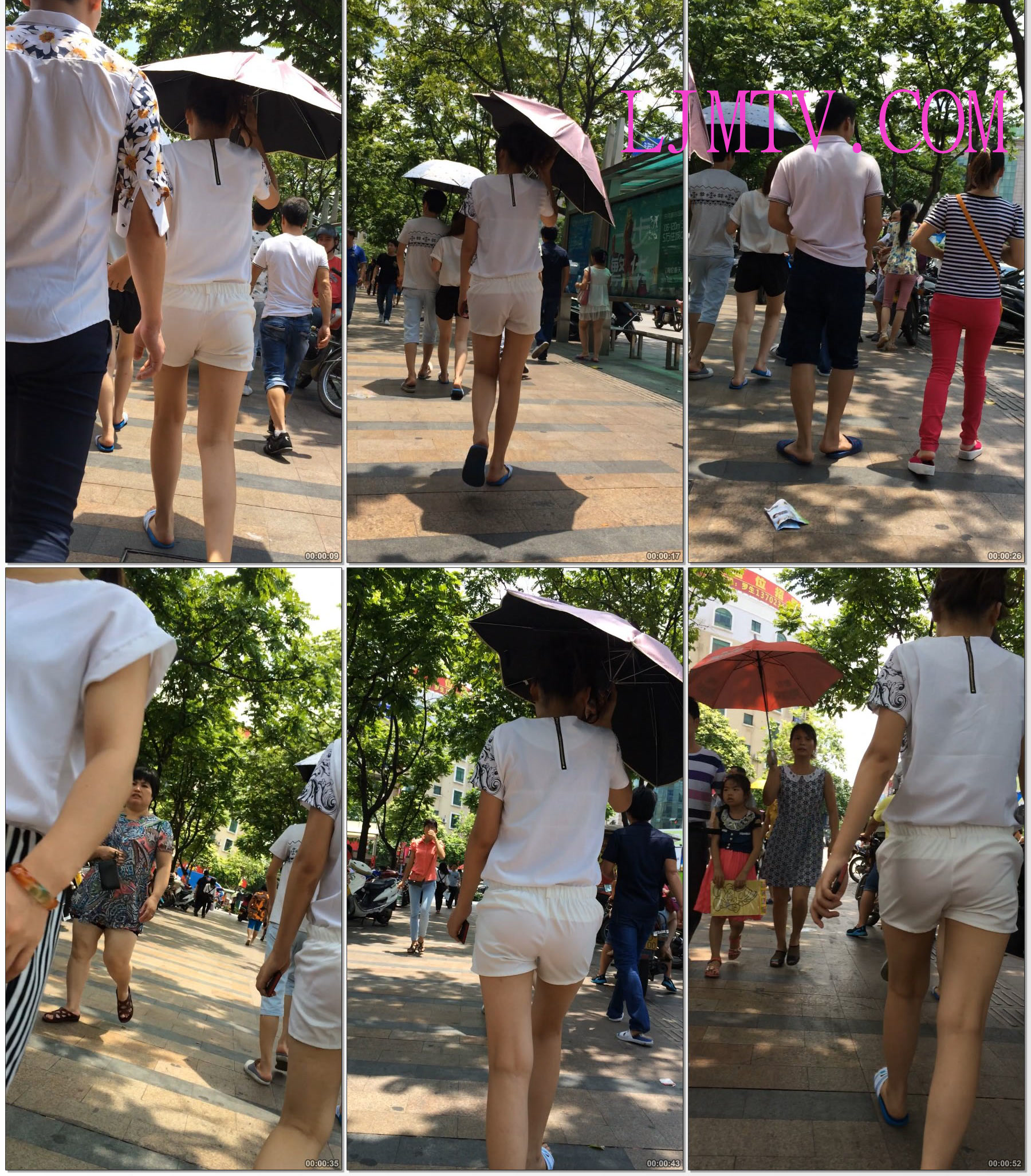 小龙大师精品街拍系列合集-小热裤有点透明