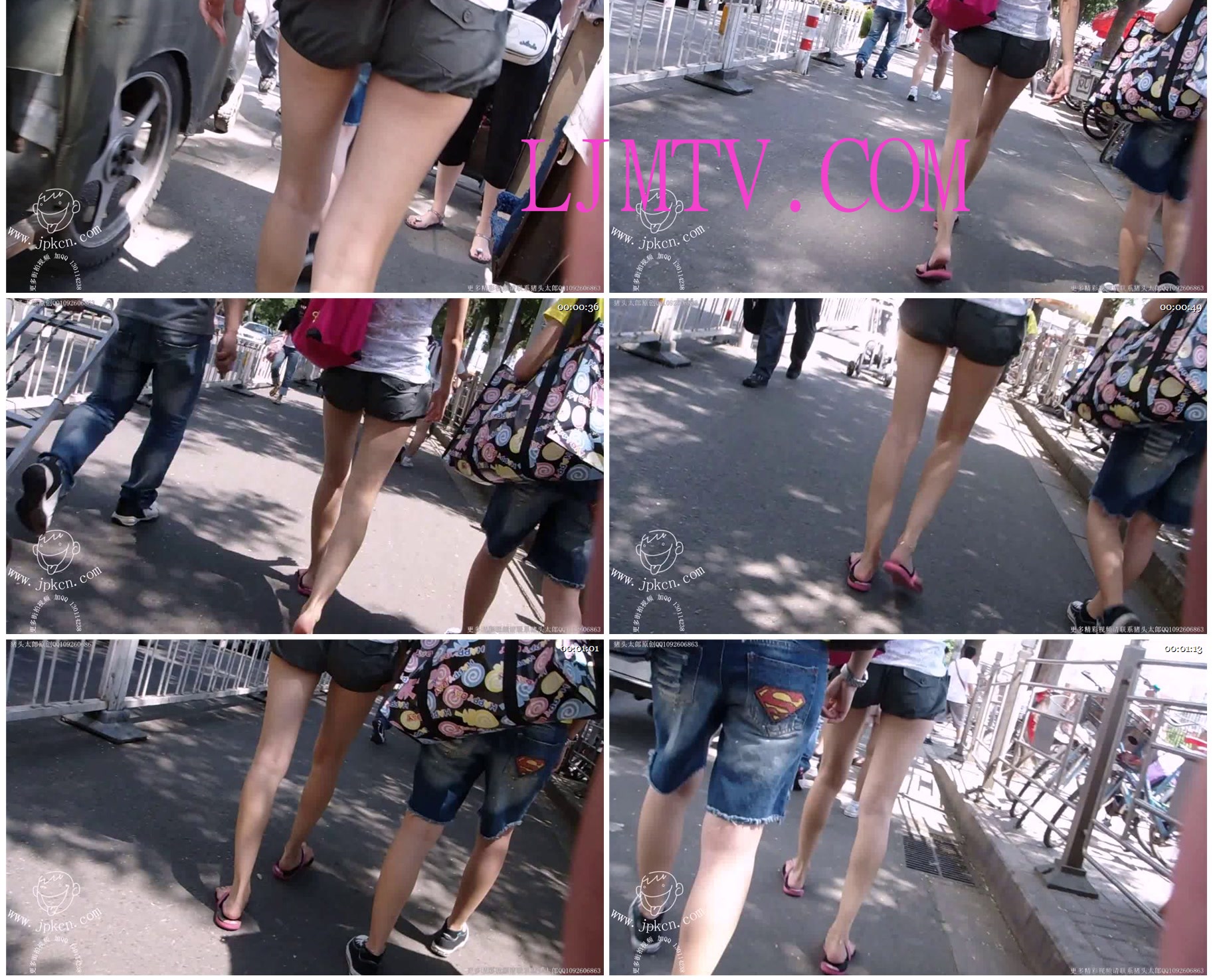街拍客极品热裤精选120部R33这个小热裤很清晰的勾画出了她美腿和翘臀