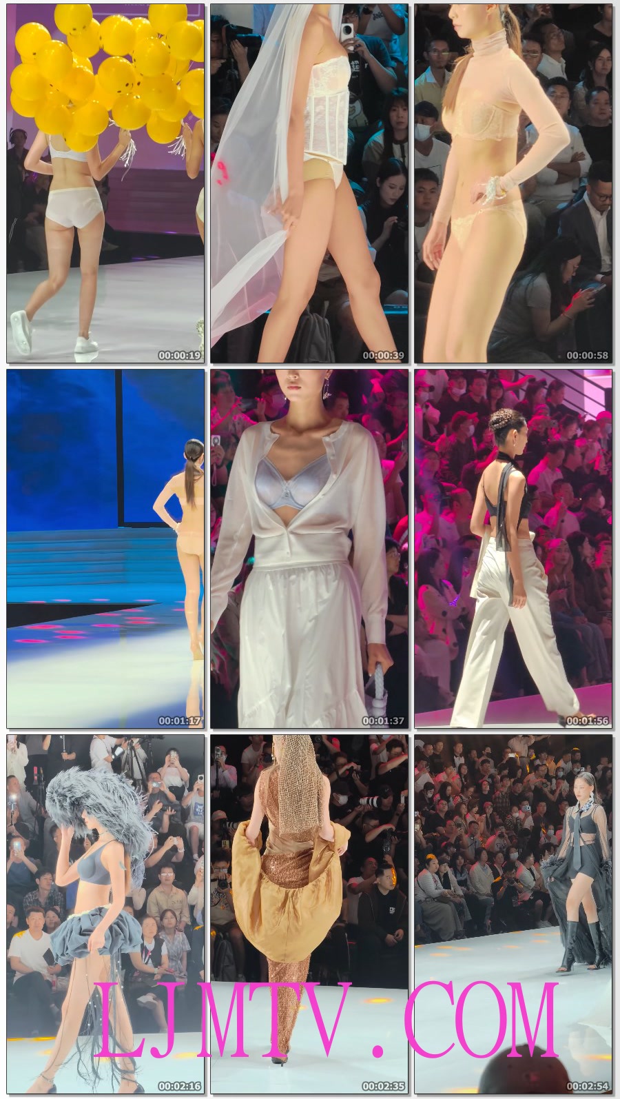 2026SIUF深圳内衣展BIDA贴身服饰设计大赛欧美模特白色文胸走秀-1