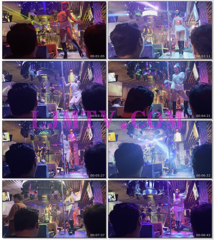 闪钻挂脖肚兜的毛绒超短裙丸子头黑靴舞女-4K视频