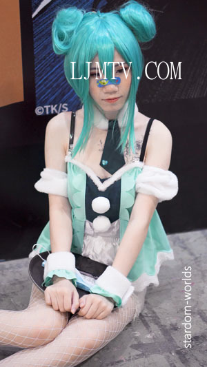 2021广州CICF漫展初音ミクバニーガール初音兔女郎cosplayコスプレ