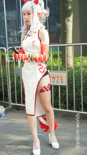 アークナイツニェンコスプレ明日方舟年新春旗袍cosplay2023CICF广州漫展
