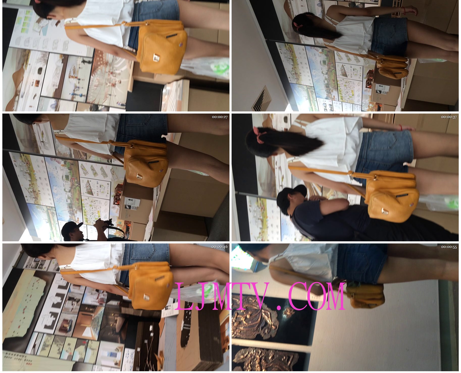 小龙大师精品街拍系列合集-性感长腿热裤小妹-01