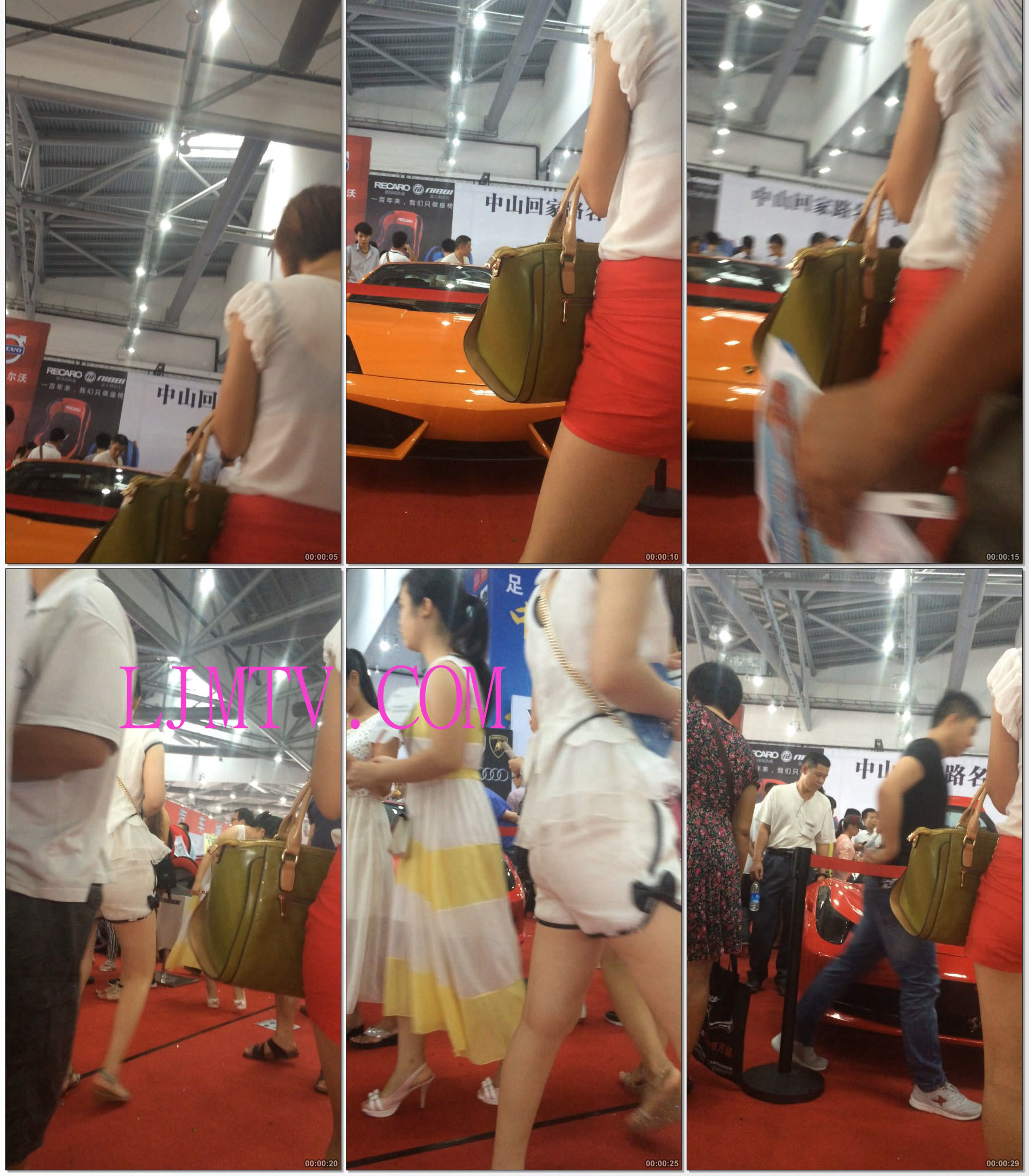 小龙大师精品街拍系列合集-红色热裤小少妇-03