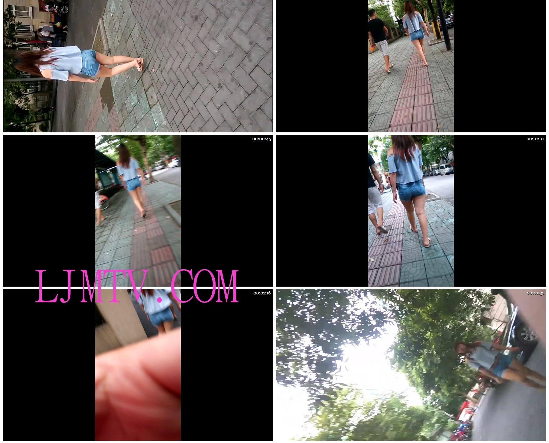 蚕豆大师超短热裤街拍视频系列-1