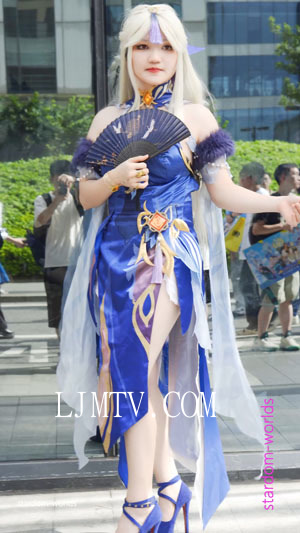 原神凝光纱中幽兰コスプレcosplay2024萤火虫漫展