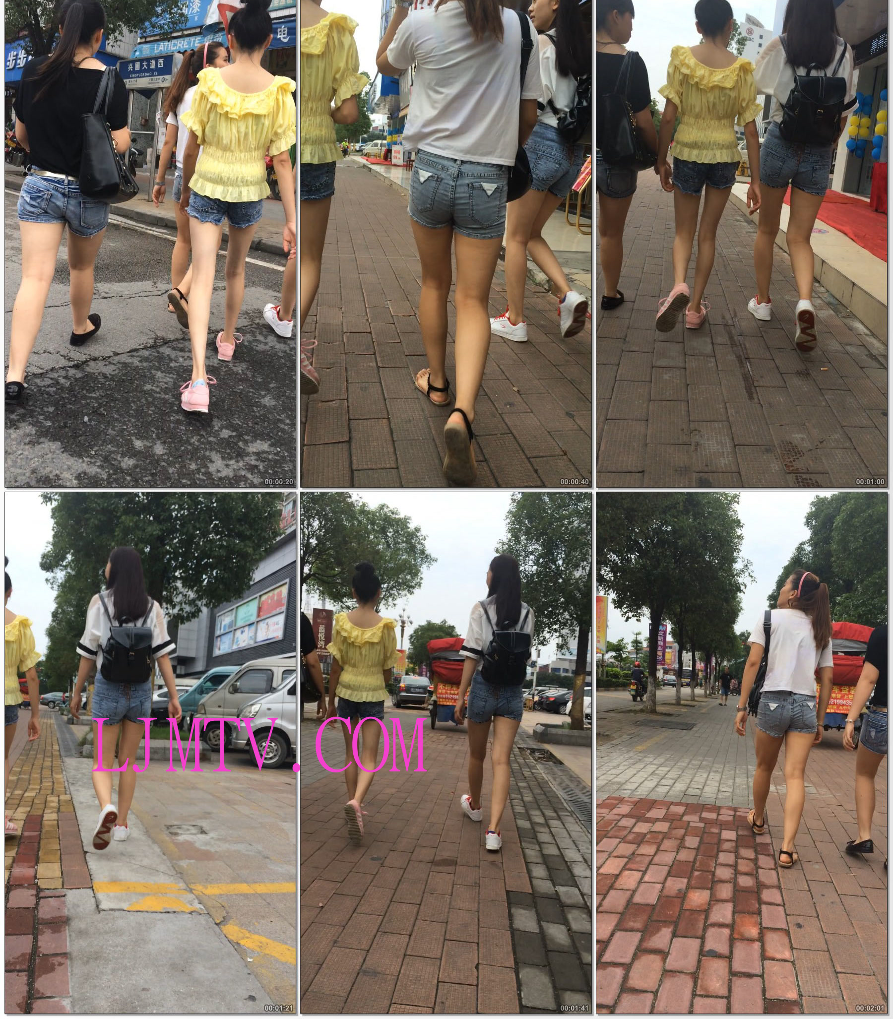 小龙大师精品街拍系列合集-三大热裤美女