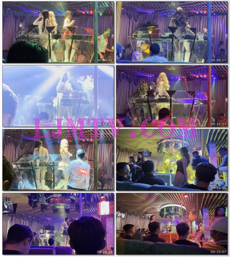 远远拍摄带着黑框眼镜的骚气十足蕾丝吊带女DJ-4K视频