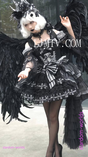 ロリータcosplay天使暗黑美少女コスプレ2023萤火虫漫展