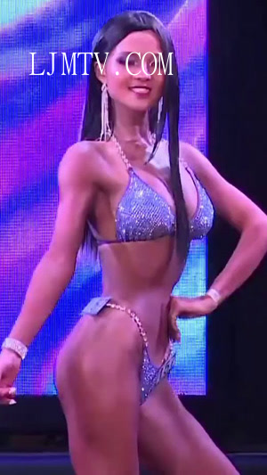 女子健身重庆健美健身DMS冠军杯,女子比基尼B组决赛