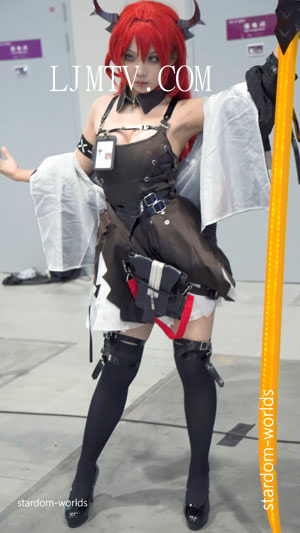 アークナイツコスプレ明日方舟史尔特尔cosplay2023深圳国际电玩节