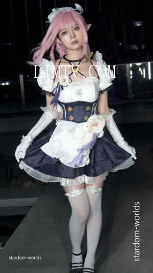 【崩壊】アイドル爱莉希雅女仆cosplayコスプレ2023广州艾妮漫展