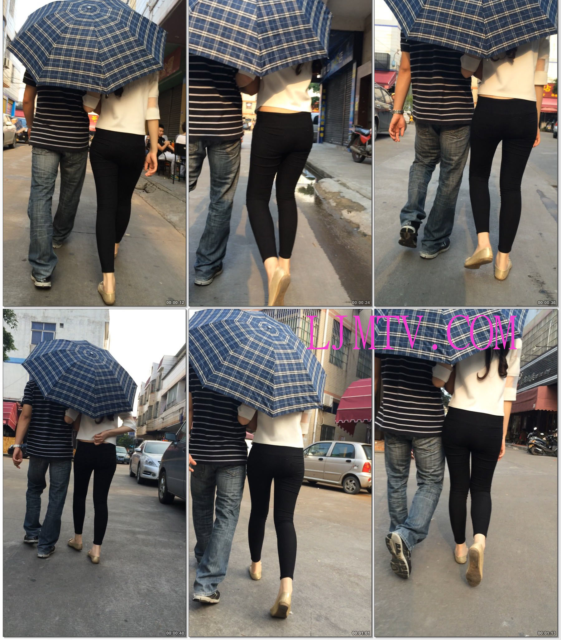 小龙大师精品街拍系列合集-街拍细腰宽臀打底裤少妇