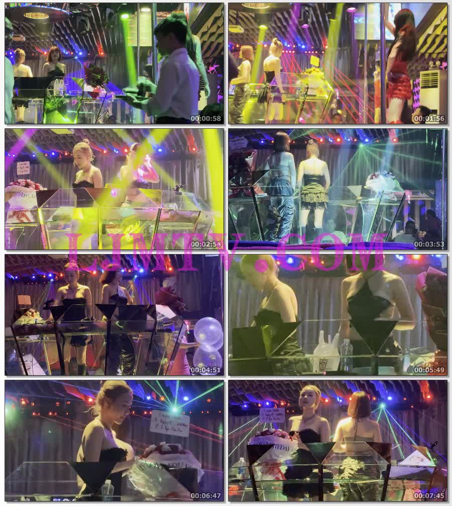 夜店里气质丸子头黑色蕾丝束腰裙的黑靴女dj-4K视频
