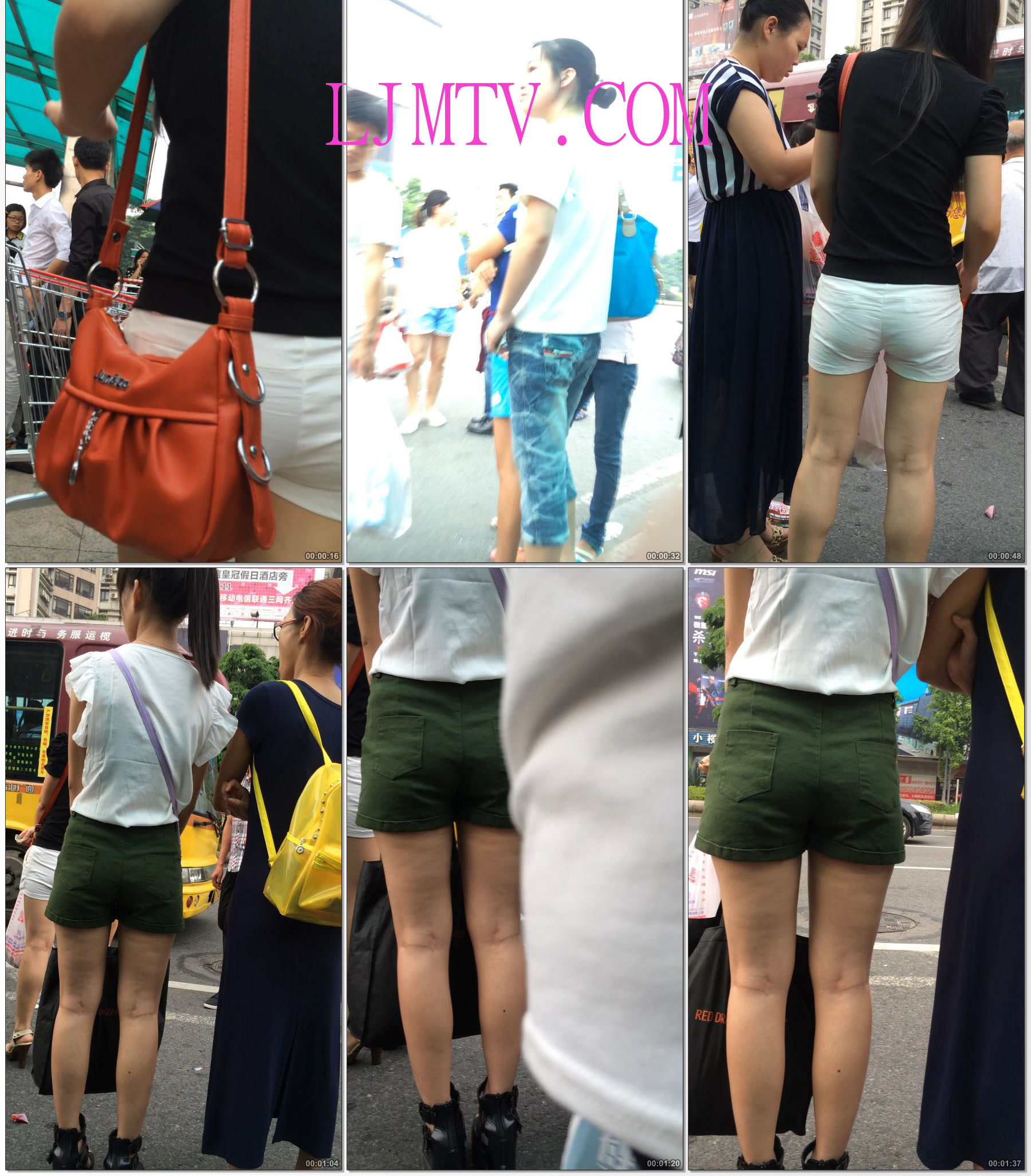 小龙大师精品街拍系列合集-白紧裤小妹