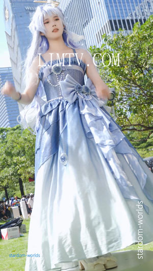 可爱的女孩洛丽塔ロリータ知更鸟Cosplayコスプレ2024广州CICF漫展