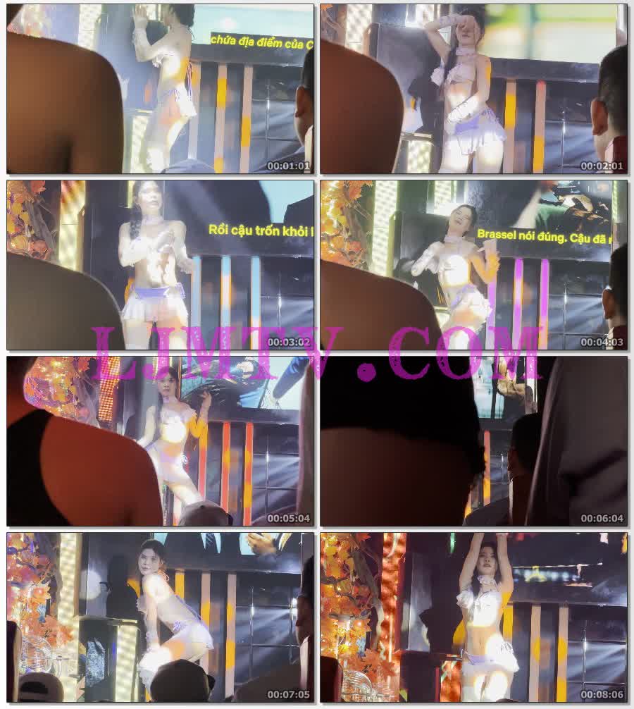 青春女孩碎花边比基尼丁字裤过膝白皮靴领舞-4K视频