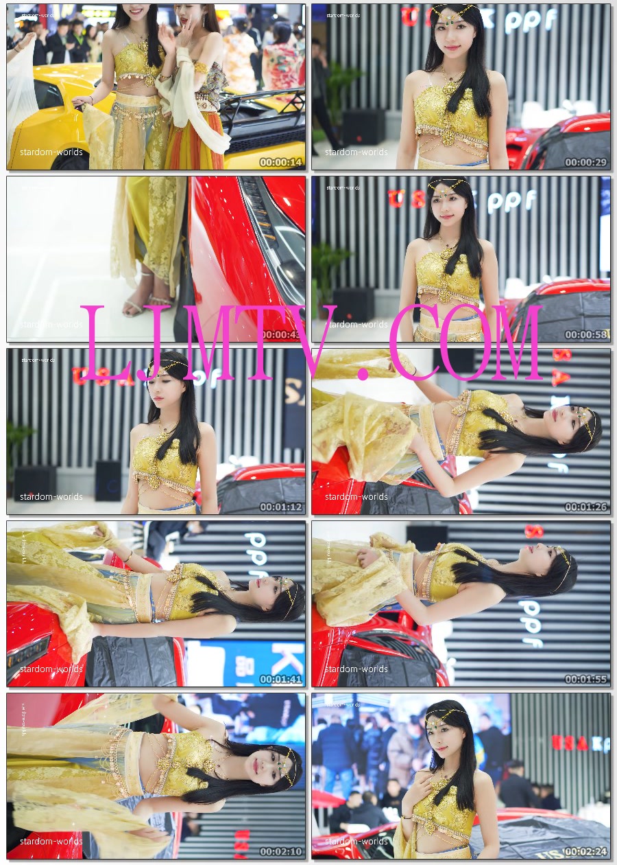2024深圳改装车展AutoShowRacingModel绝美西域舞娘车展模特美女车模47