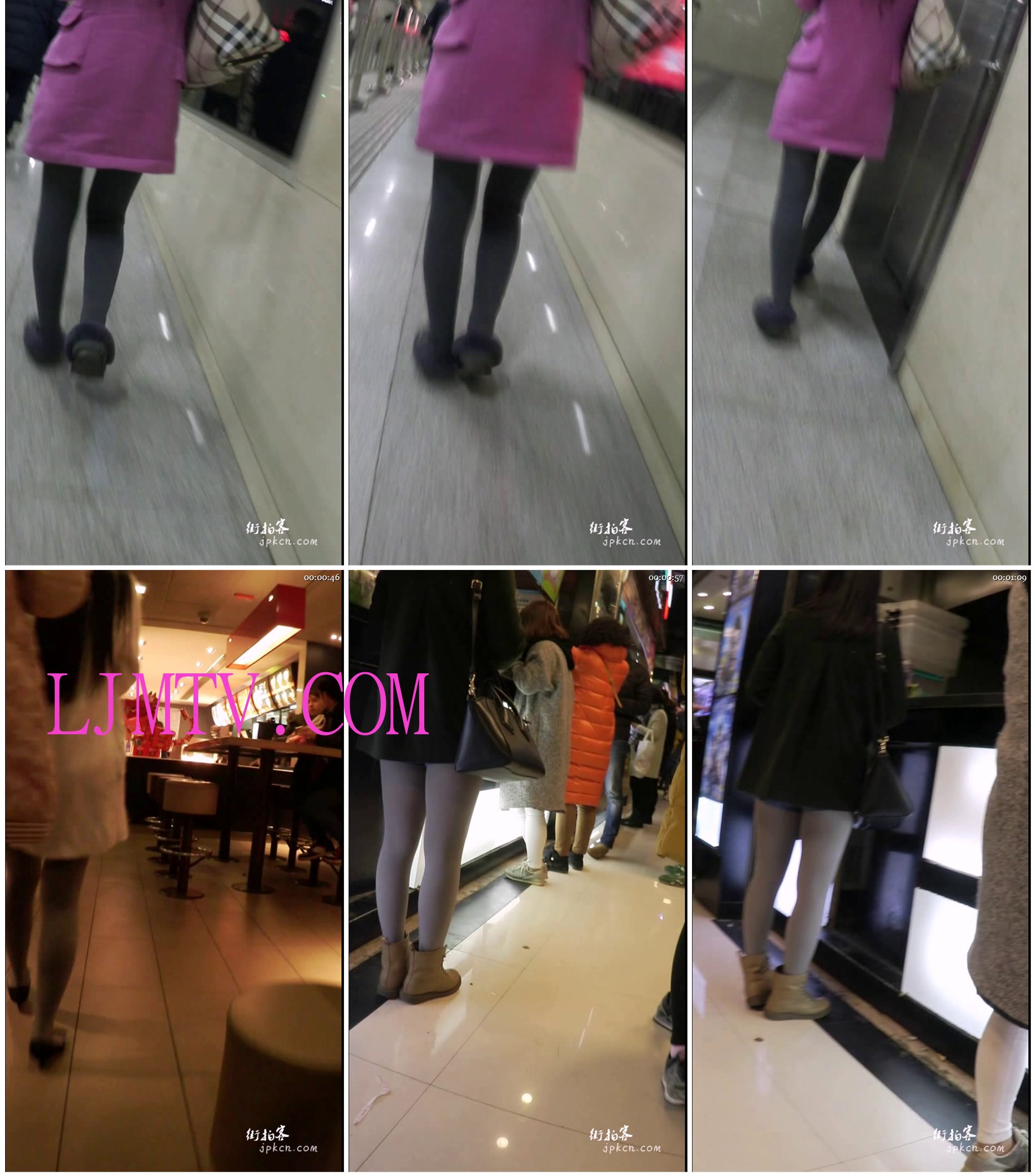 街拍客精选紧身裤热裤全集视频701-800-三个灰丝美腿少女.