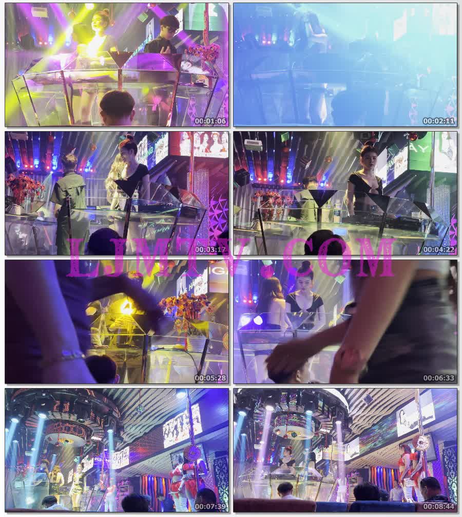 背后真空的漂亮烫卷黑色紧身漆皮裙黑皮靴女dj-4K视频