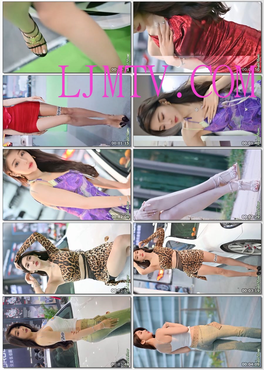 中国美丽性感网红车模女孩一悠悠模特大长腿