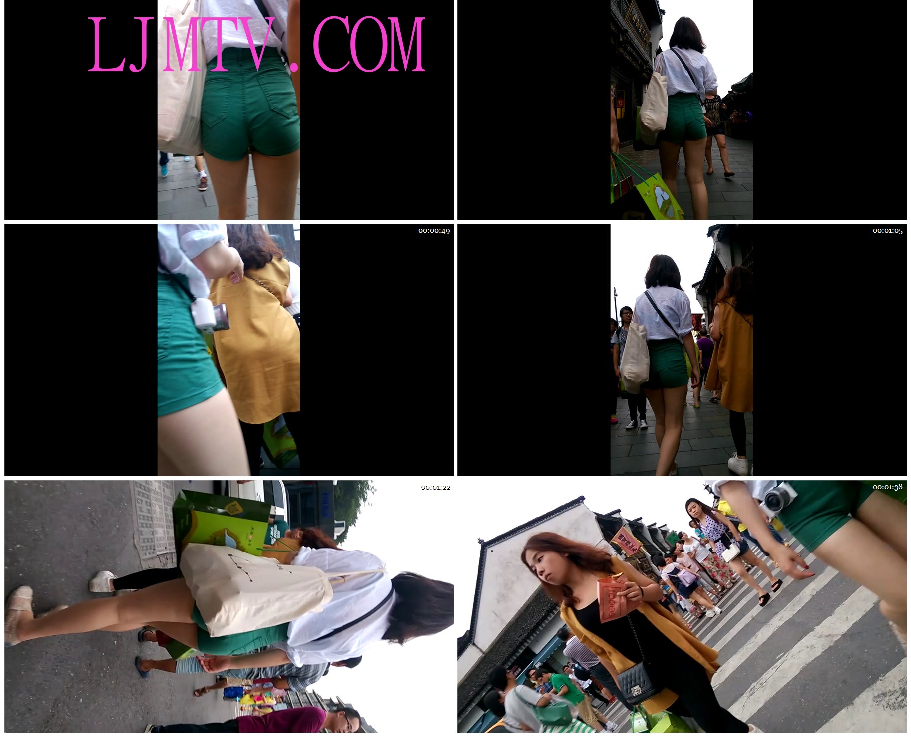 蚕豆大师超短热裤街拍视频系列-50