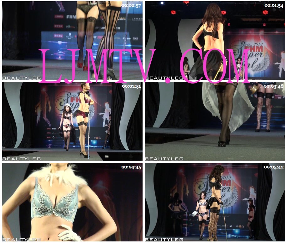 [Beautyleg]新闻视频 2012.03.23 No.100 FHM Super Girl Winner Party 爵色內衣秀