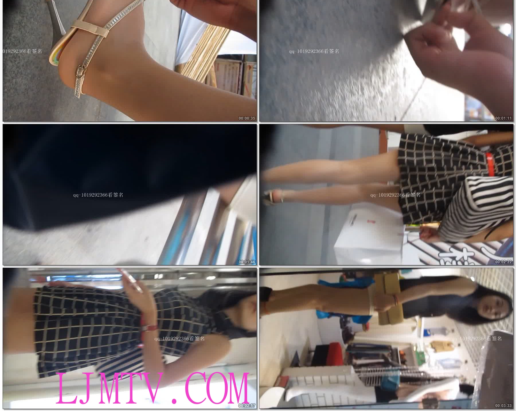 大忽悠买丝袜8.9新-36弹前传闪亮肉丝咖啡丝清纯美女穿着丝袜户外展示