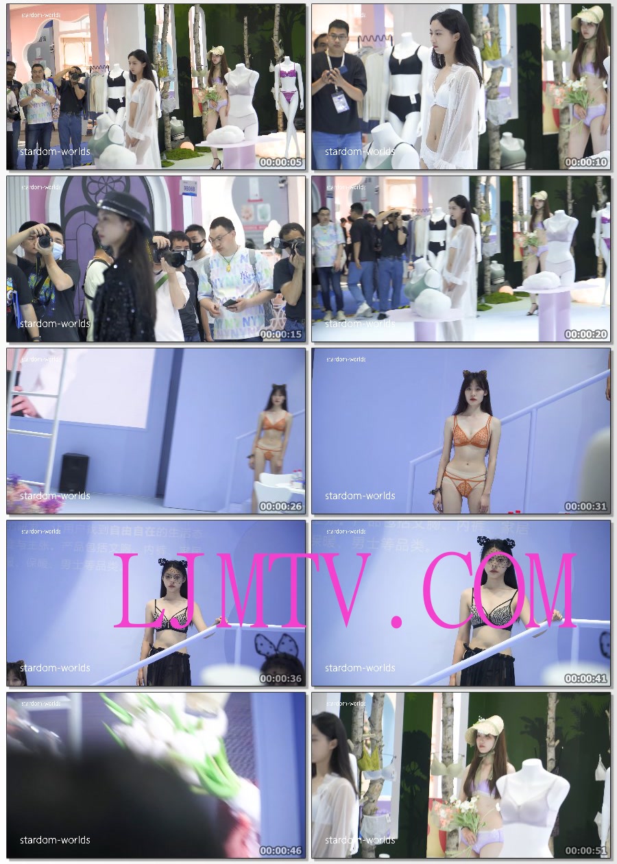 深圳内衣展兰卓丽性感模特内衣秀下着モデルShow
