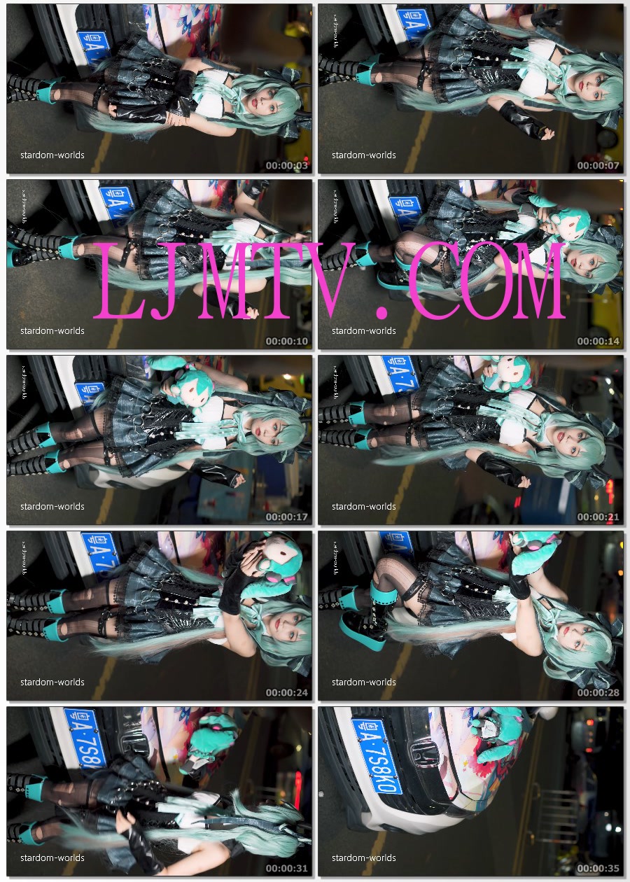 [COSPLAY]初音ミクラスカル初音小浣熊小恶魔コスプレ2024萤火虫漫展