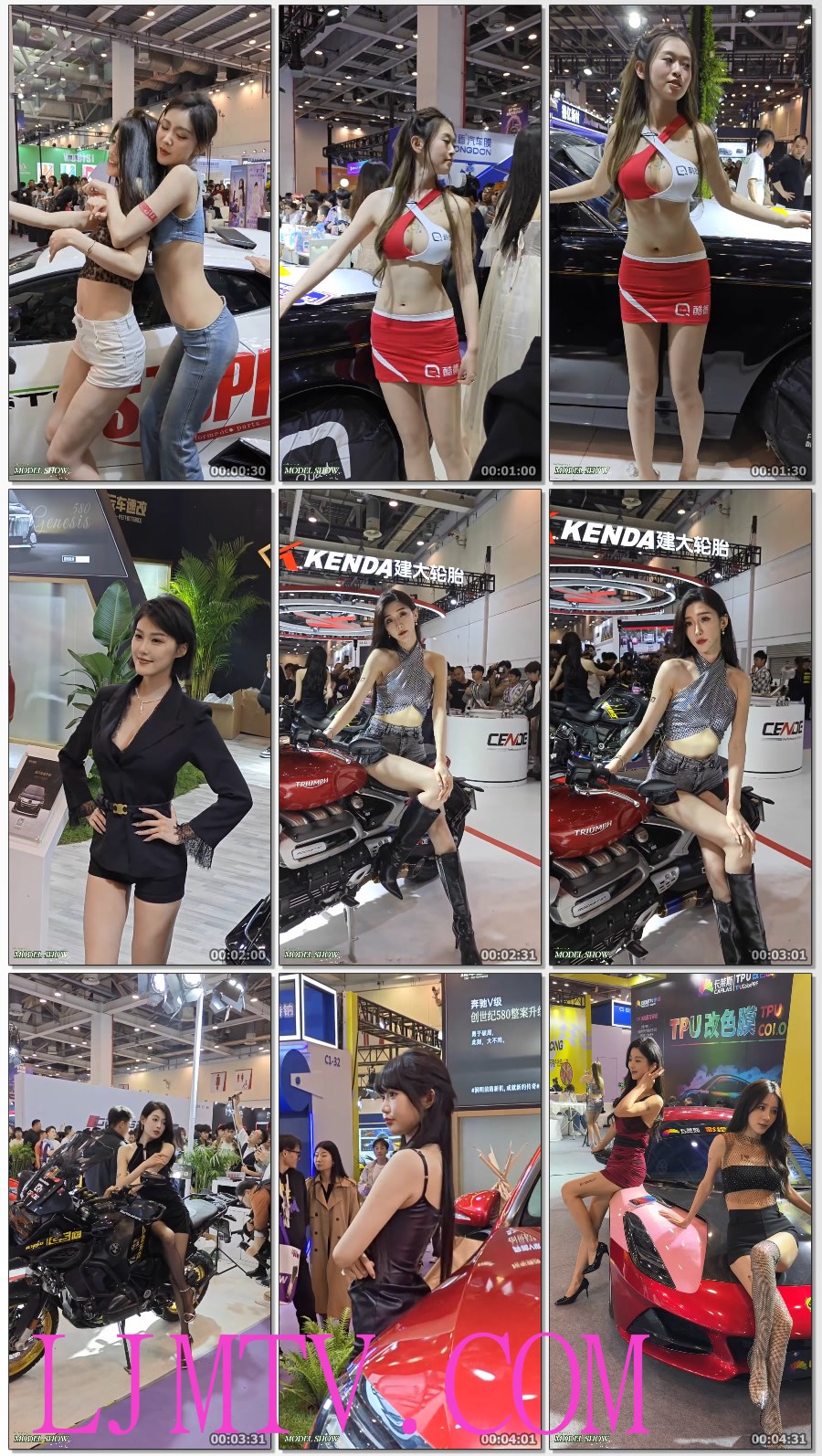 4K2024改装车展性感模特展示