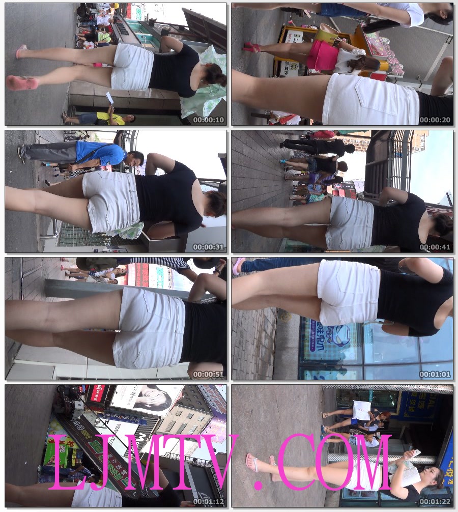 麋小鹿大师2013-2014街拍视频合集3-热裤长腿少妇