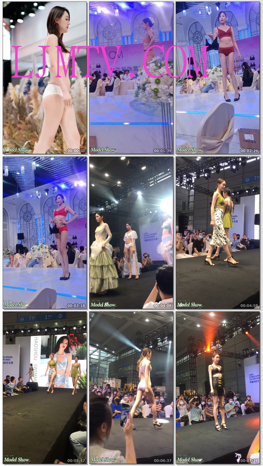 百货商城模特内衣秀2023深圳内衣展模特走秀内衣模特大长腿模特性感模特