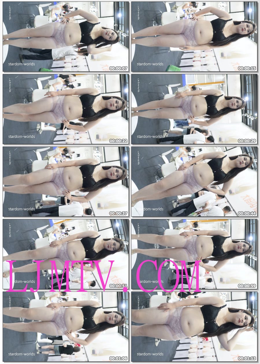 2024深圳内衣展巧利纷3性感美女模特内衣秀Show下着モデル