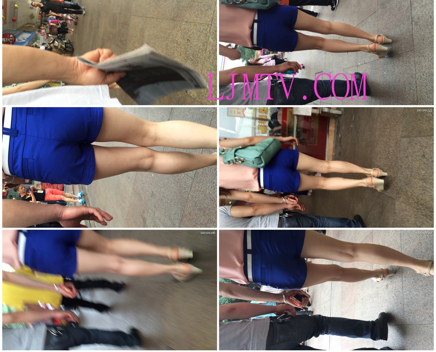 小龙大师精品街拍系列合集-高跟美腿热裤OL