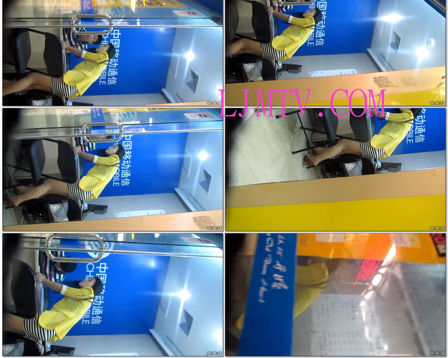 大忽悠买丝袜130423【街拍丝袜忽悠】移动营业厅里的肉丝少妇脱高跟鞋露出丝袜脚后跟似脱非脱诱惑男顾客2013.4.231 (1)