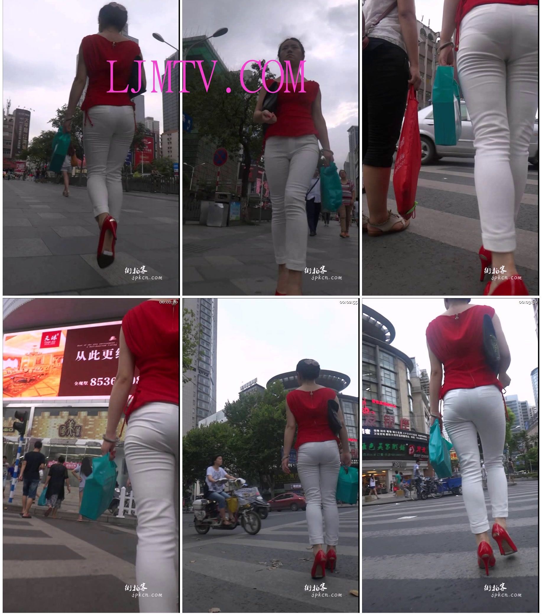 街拍客-巴巴罗大师原创街拍视频-浑圆紧翘，少妇美臀