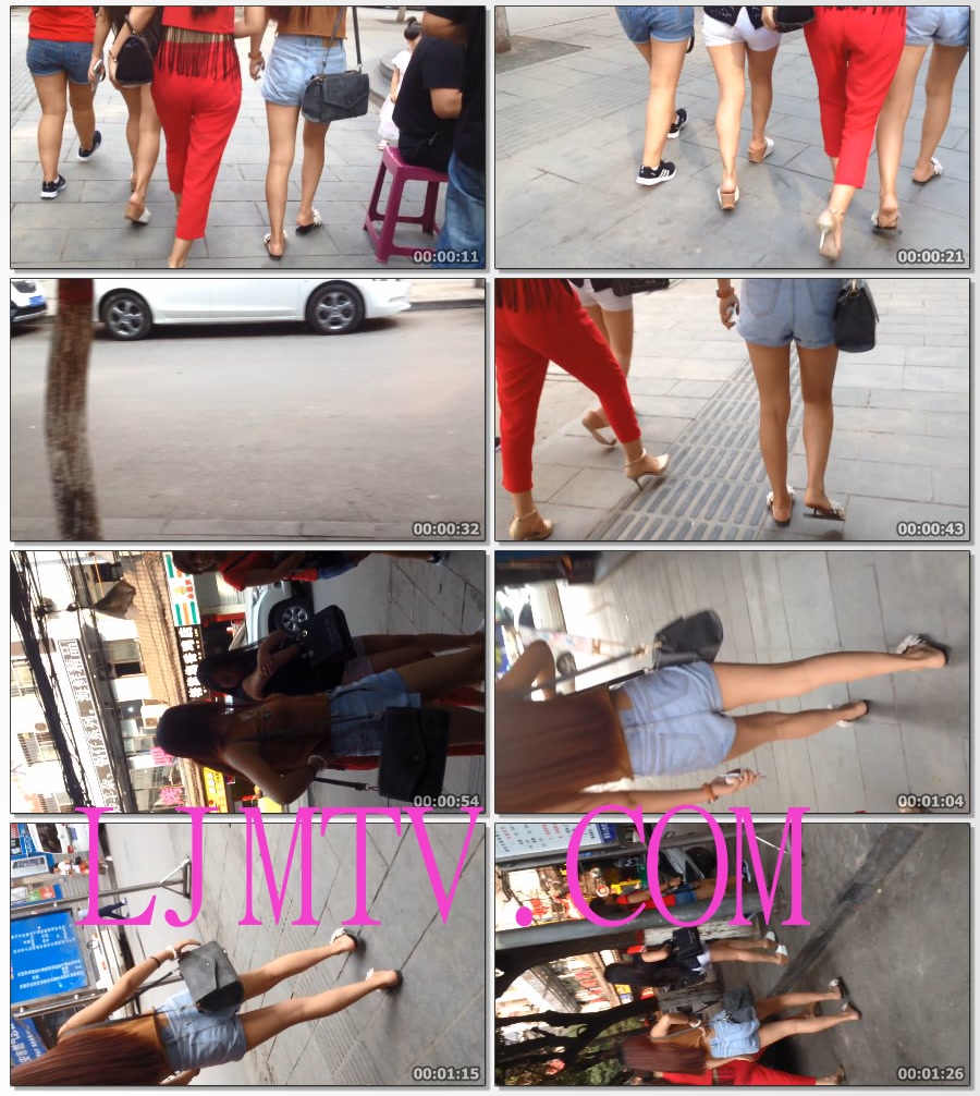 街拍大师超级白嫩玉足高清拍摄高跟丝袜-2015-07-07-延安中心街几个美腿(1)