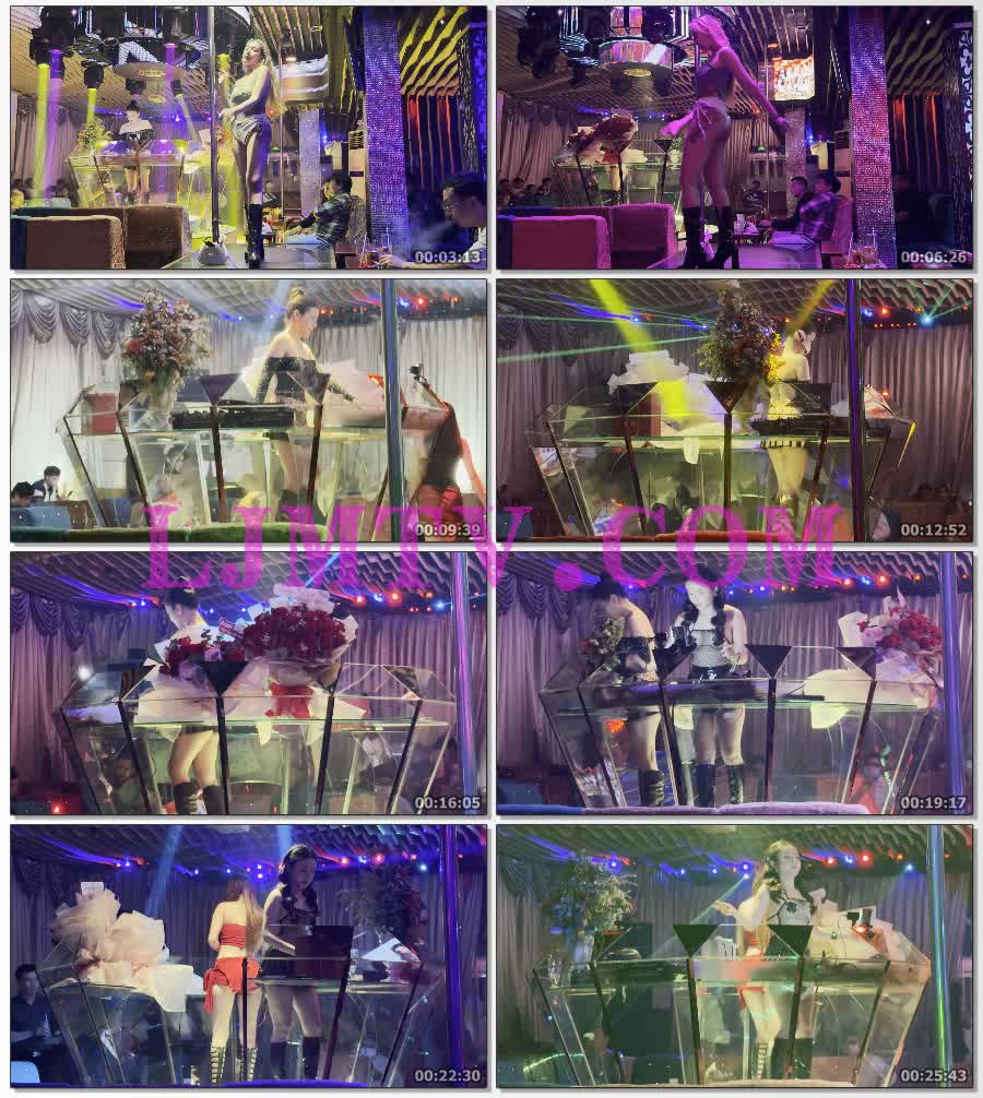 腿部纹身的黄发小妹白色牛仔热裤黑皮靴骚舞-4K视频