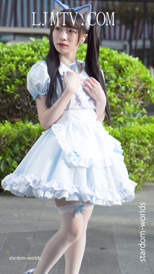 萤火虫漫展可爱猫耳女仆cosplayメイドコスプレ