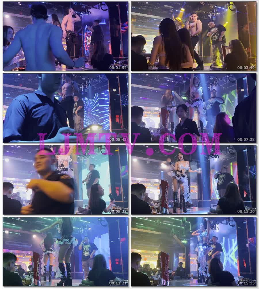 黑皮靴的漂亮女dancer演出服热舞-4K视频