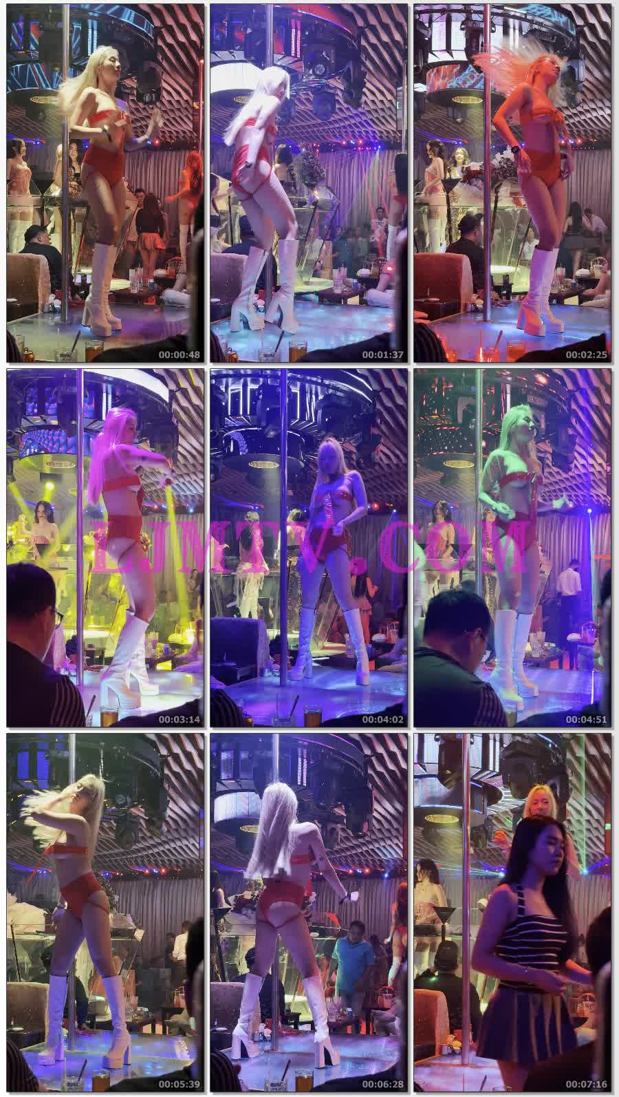 红色SM情趣装的红色高腰裤白靴热舞女郎-4K视频