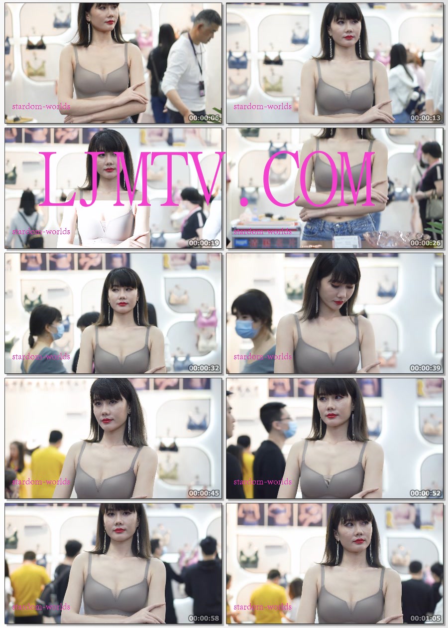 2021深圳内衣展春-74澳莱芬性感气质美女模特内衣秀场Show下着